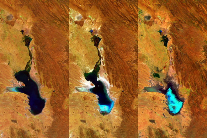 La desaparición de un lago en Bolivia