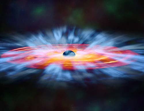 Detectan vientos cósmicos de 200 millones de kilómetros por hora cerca de un agujero negro